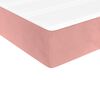 vidaXL Cama box spring con colch&oacute;n terciopelo rosa 90x190 cm