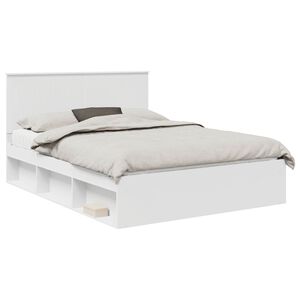 vidaXL Estructura de cama 150 x 200 cm Madera de pino macizo
