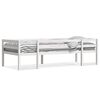 vidaXL Estructura de cama de ni&ntilde;os madera maciza pino blanco 75x190 cm
