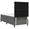vidaXL Cama tipo Box Spring con colch&oacute;n Gris oscuro 80 x 200 cm tela