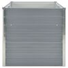 vidaXL Jardinera elevada 160x80x77 cm acero galvanizado gris