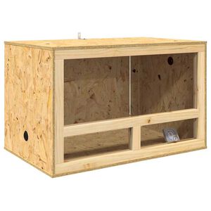 vidaXL Terrario Marr&oacute;n 80 x 50 x 50 cm OSB