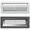 vidaXL Ventana de s&oacute;tano RISOR 100 x 40 cm PVC y vidrio Gris antracita