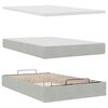 vidaXL Estructura cama otomana colch&oacute;n terciopelo gris claro 120x200cm