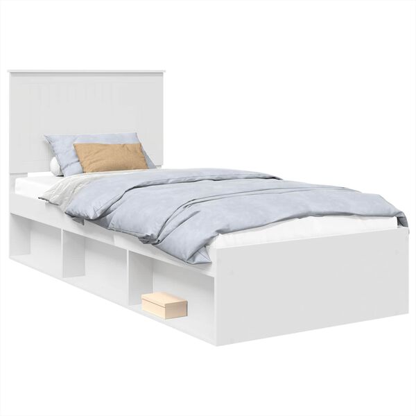 vidaXL Estructura de cama 90 x 190 cm Madera de pino macizo