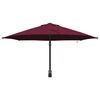 vidaXL Parasol de jardín Manual Rojo y Negro 248 x 248 x 148 cm