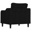 vidaXL Sill&oacute;n de tela negro 60 cm