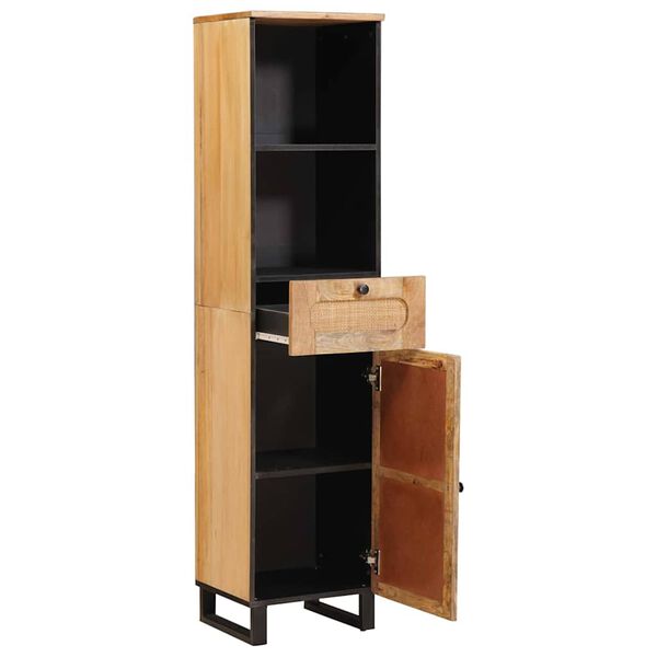 vidaXL Mueble de Cuarto de Ba&ntilde;o con estante Marr&oacute;n 38 x 33 x 160 cm