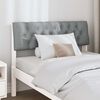 vidaXL Cabecero tapizado Gris Claro 100 cm Madera de pino macizo
