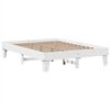 vidaXL Estructura de cama sin colch&oacute;n madera de pino blanca 140x200 cm