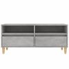 vidaXL Mueble de TV madera contrachapada gris hormig&oacute;n 100x34,5x44,5cm