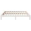 vidaXL Estructura de cama sin colch&oacute;n madera maciza de pino 160x200 cm