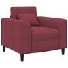 vidaXL Sill&oacute;n Rojo vino Tela