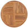 vidaXL Superficie de mesa redonda madera maciza de teca 2,5 cm 90 cm