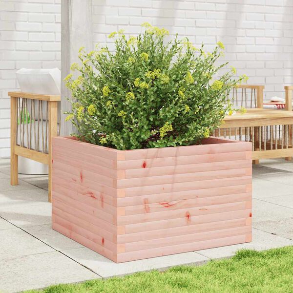 vidaXL Jardinera madera maciza de abeto Douglas 70x70x46 cm