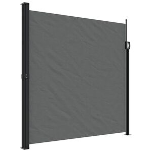 vidaXL Toldo lateral retr&aacute;ctil gris antracita 200x500 cm