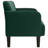 vidaXL Sof&aacute; Loveseat verde oscuro 109 cm terciopelo