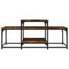vidaXL Mesa de centro madera de ingeniería roble ahumado 102x60x45 cm