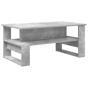 vidaXL Mesa de Caf&eacute; Gris Concreto 90 x 50 x 40 cm Madera de ingenier&iacute;a