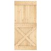 vidaXL Puerta NARVIK Natural 95 x 210 cm Madera de Pino S&oacute;lido