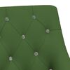 vidaXL Silla de comedor giratoria de terciopelo verde oscuro