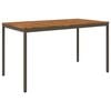 vidaXL Mesa de Bar para Jard&iacute;n Natural y Caf&eacute; 196 x 100,5 x 105 cm