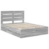 vidaXL Estructura de cama Gris Sonoma 160 x 200 cm Madera Ingenieril