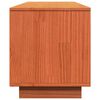 vidaXL Mueble de TV madera maciza de pino marr&oacute;n cera 140x35x40 cm