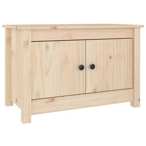 vidaXL Mueble zapatero de madera maciza de pino 70x38x45,5 cm
