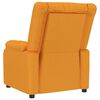 vidaXL Sill&oacute;n de masaje de tela amarillo