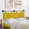 vidaXL Cabecera Colgante Amarillo 130 x 55 x 7 cm Terciopelo