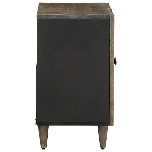 vidaXL Armario de lavabo para ba&ntilde;o madera maciza de mango 62x33x58 cm