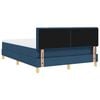 vidaXL Cama tipo Box Spring con colch&oacute;n Azul 140 x 190 cm tela