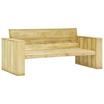 vidaXL Juego de muebles de jardín 2 piezas madera de pino impregnada