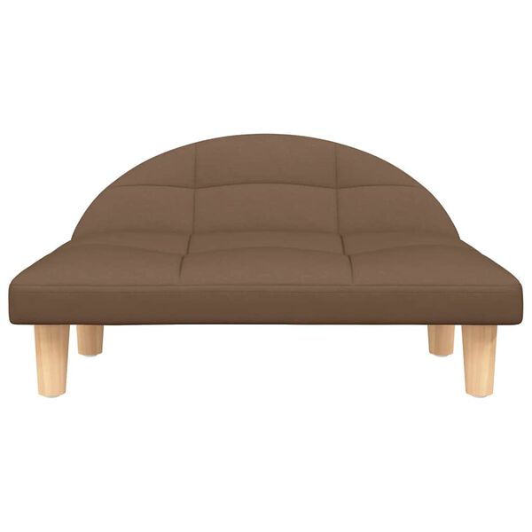 vidaXL Cama para perros de tela marr&oacute;n 70x52x30 cm