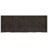 vidaXL Encimera de baño madera tratada marrón oscuro 140x50x(2-4) cm