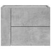vidaXL Mesitas de noche de pared 2 unidades gris hormig&oacute;n 45x30x35 cm