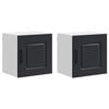 vidaXL Panel de lavaplatos Kalmar 2 pcs Negro 40 x 31 x 40 cm
