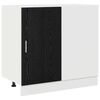 vidaXL Gabinete Base de Esquina de Cocina Roble negro