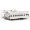 vidaXL Cama sin colch&oacute;n madera maciza de pino blanca 180x200 cm