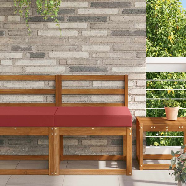 vidaXL Coj&iacute;n para sof&aacute; de exterior Rojo vino tinto 60 x 60 x 8 cm