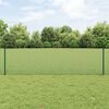 vidaXL Valla con Poste Verde 0,6 x 100 m Acero y PVC
