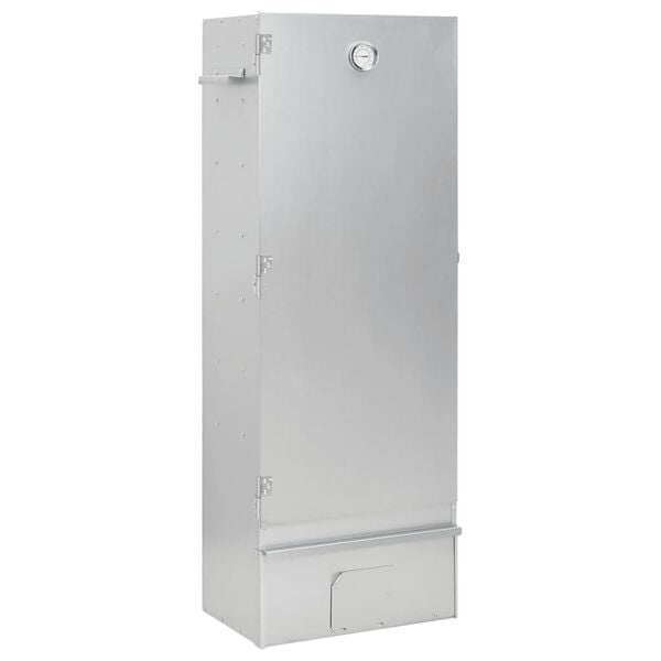 vidaXL Horno ahumador astillas madera acero galvanizado 44,5x29x110 cm