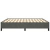 vidaXL Estructura de cama sin colchón terciopelo gris oscuro 180x200cm