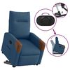 vidaXL Sill&oacute;n reclinable elevable tela azul