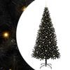 vidaXL &Aacute;rbol de Navidad con 300 LED con soporte Negro 240 cm PVC