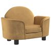 vidaXL Cama para perros de terciopelo marr&oacute;n 66x40x45 cm