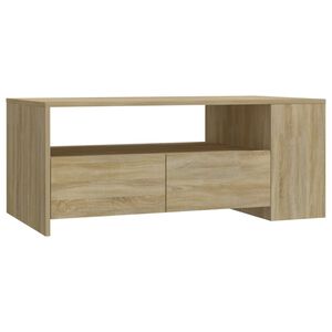 vidaXL Mesa de centro madera de ingenier&iacute;a roble Sonoma 102x55x42 cm