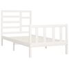 vidaXL Estructura cama sin colchón madera maciza pino blanca 100x200cm