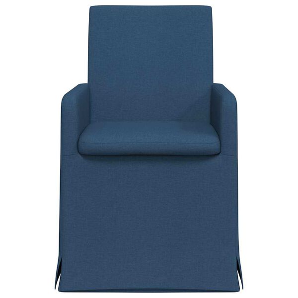 vidaXL Sillas de comedor 2 pcs Azul 57 x 67 x 95 cm tela